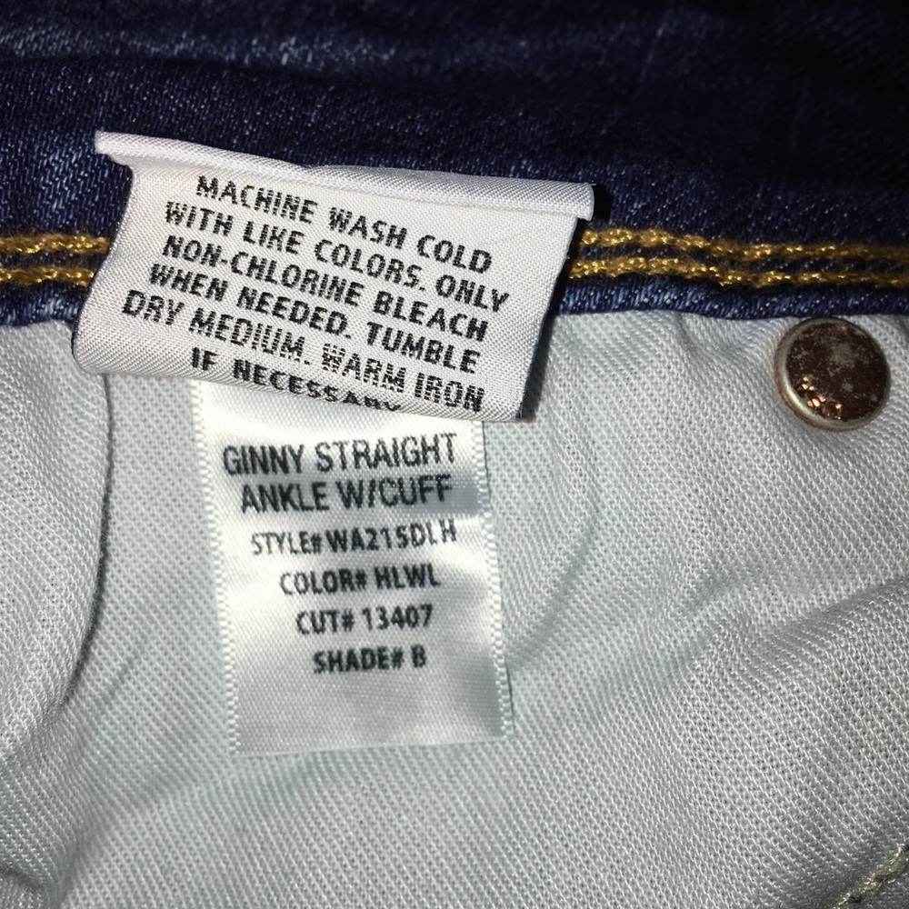 Hudson Ginny Straight ankle with cuff size 27 - Picture 3 of 7